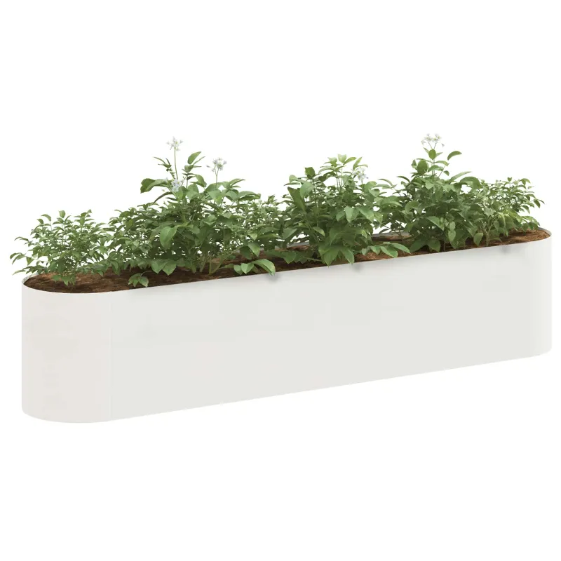 Pakelta sodo lova Balta 200 x 40 x 40 cm