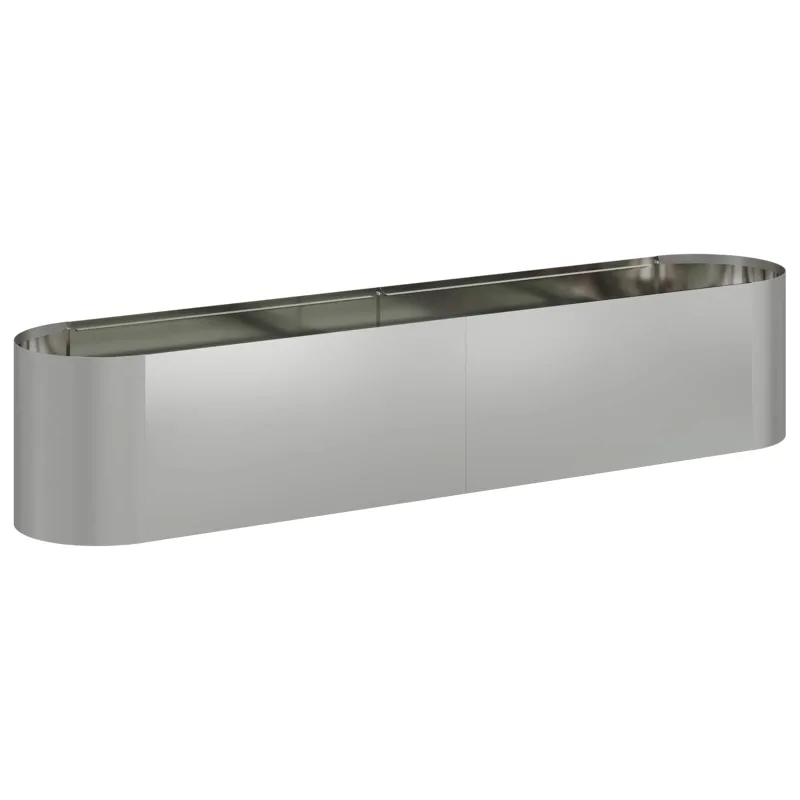 Pakelta sodo lova Galvanizuotas plienas 200 x 40 x 40 cm