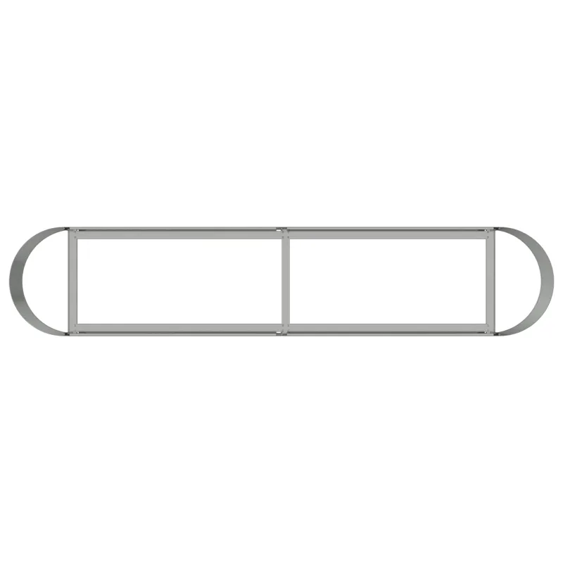 Pakelta sodo lova Galvanizuotas plienas 200 x 40 x 40 cm