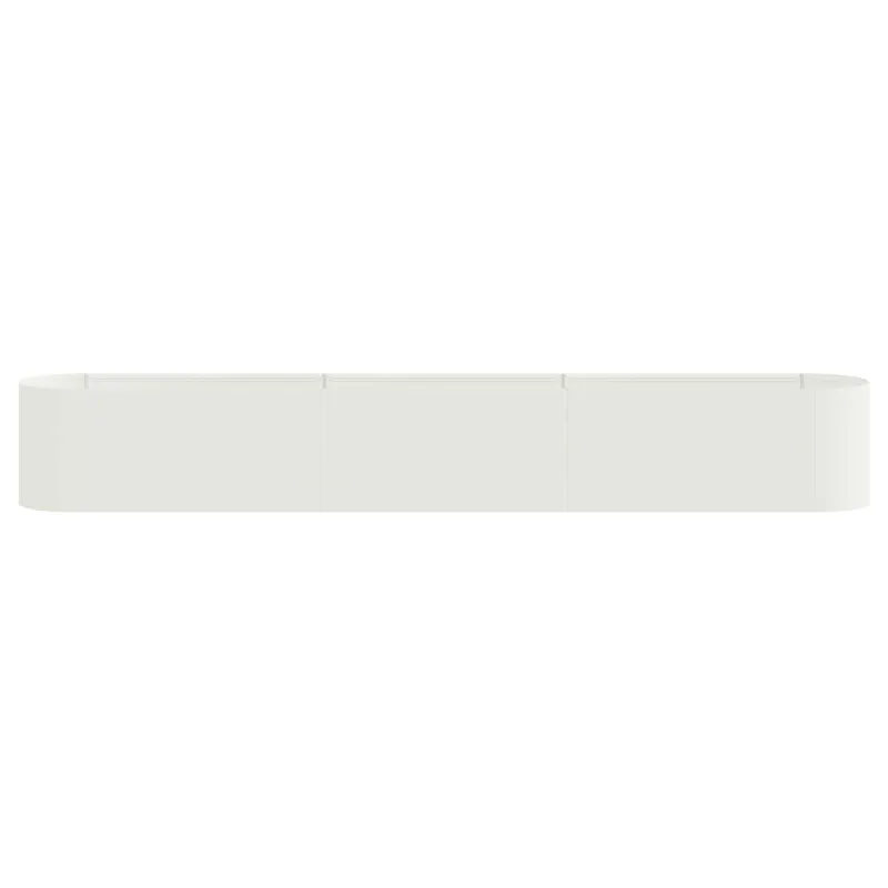 Pakelta sodo lova Balta 280 x 40 x 40 cm
