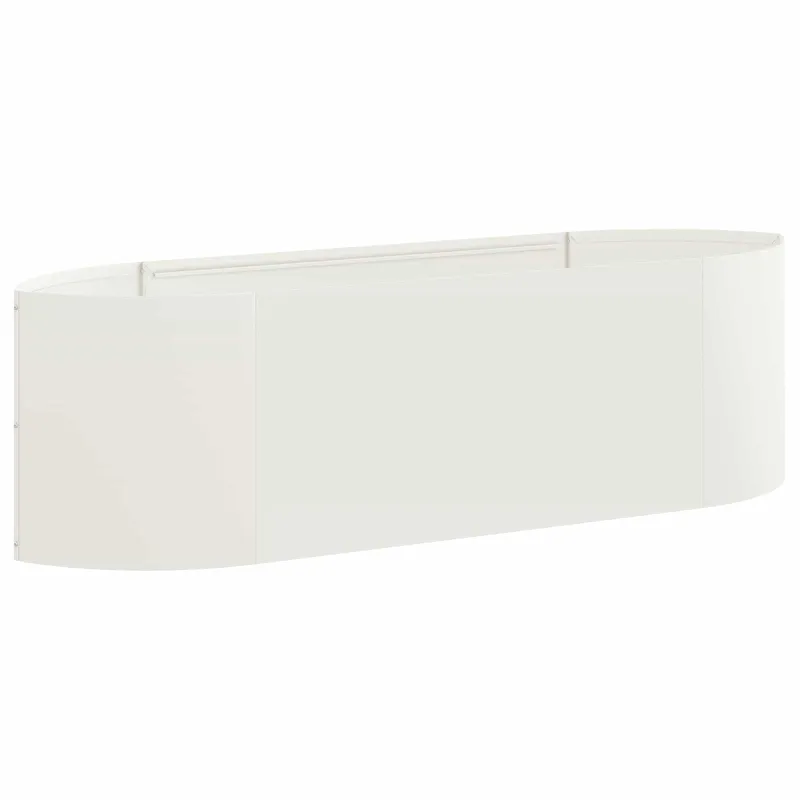 Pakelta sodo lova Balta 140 x 40 x 40 cm Plienas