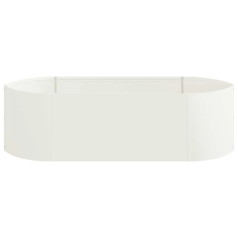 Pakelta sodo lova Balta 140 x 40 x 40 cm Plienas