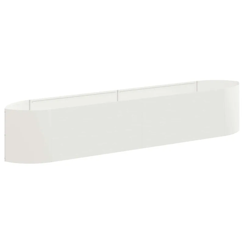 Pakelta sodo lova Balta 220 x 40 x 40 cm Plienas