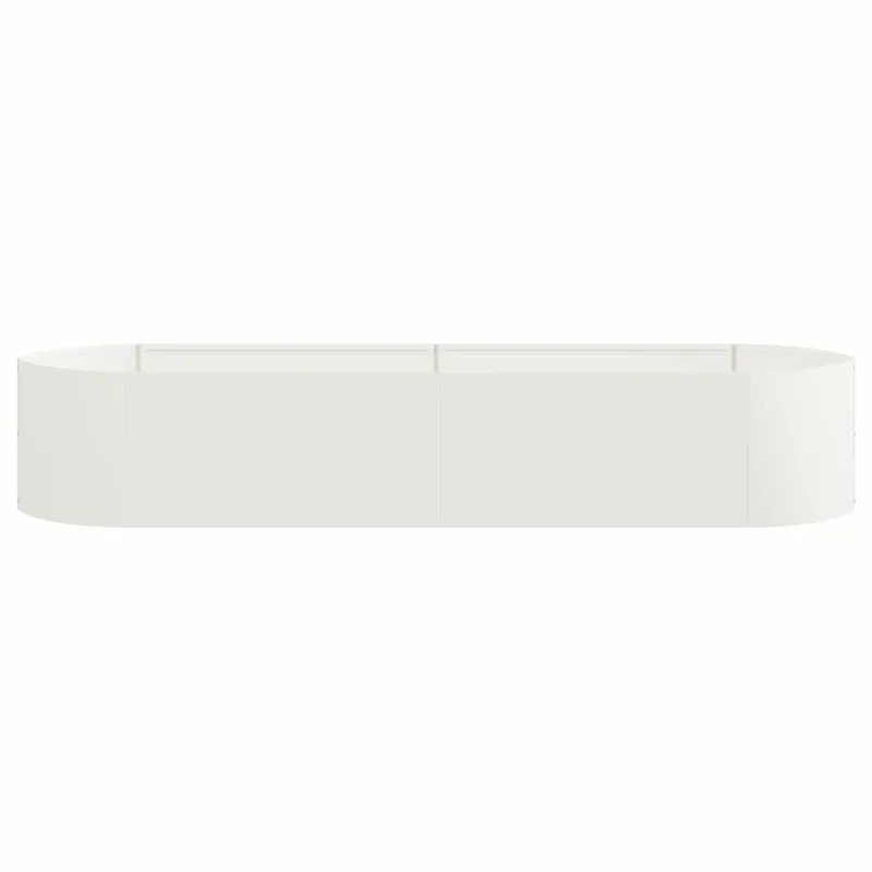 Pakelta sodo lova Balta 220 x 40 x 40 cm Plienas