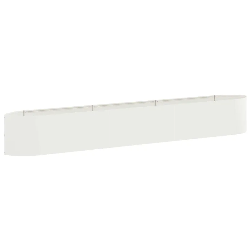 Pakelta sodo lova Balta 300 x 40 x 40 cm Plienas