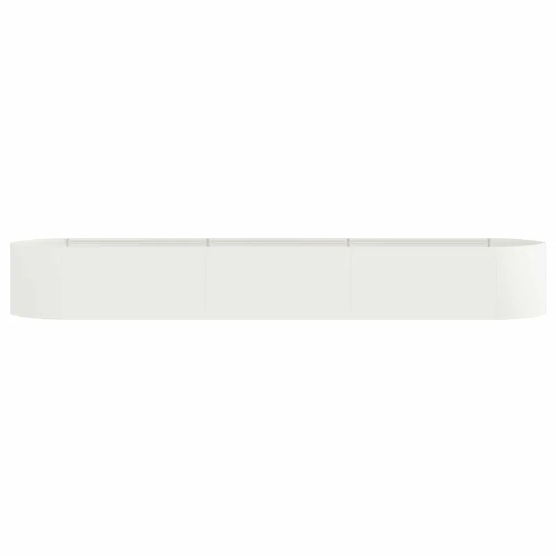 Pakelta sodo lova Balta 300 x 40 x 40 cm Plienas