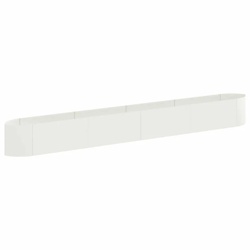Pakelta sodo lova Balta 380 x 40 x 40 cm Plienas