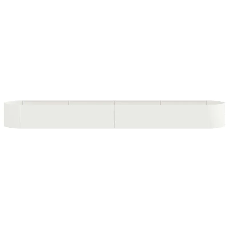 Pakelta sodo lova Balta 380 x 40 x 40 cm Plienas