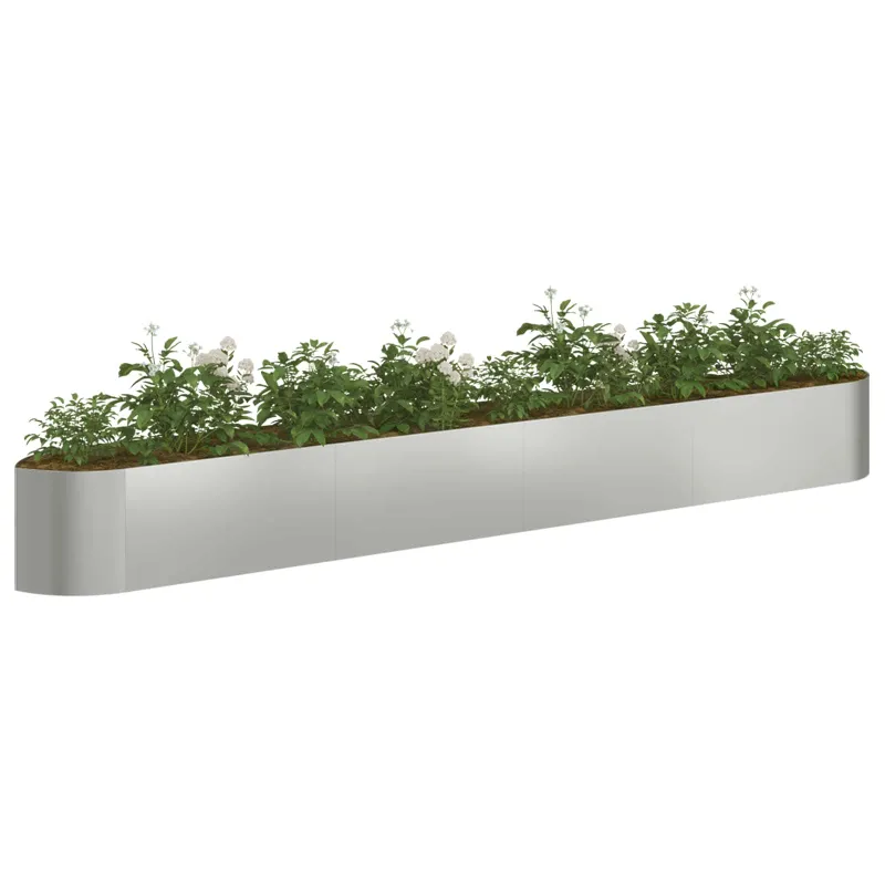 Pakelta sodo lova Galvanizuotas plienas 380 x 40 x 40 cm