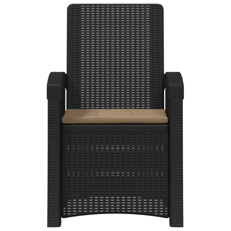 Atlošiamas sodo krėslas su rataniniu vaizdu 2 pcs