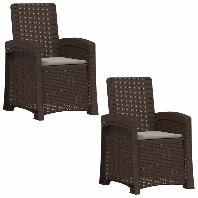 Atlošiamas sodo krėslas su rataniniu vaizdu 2 pcs