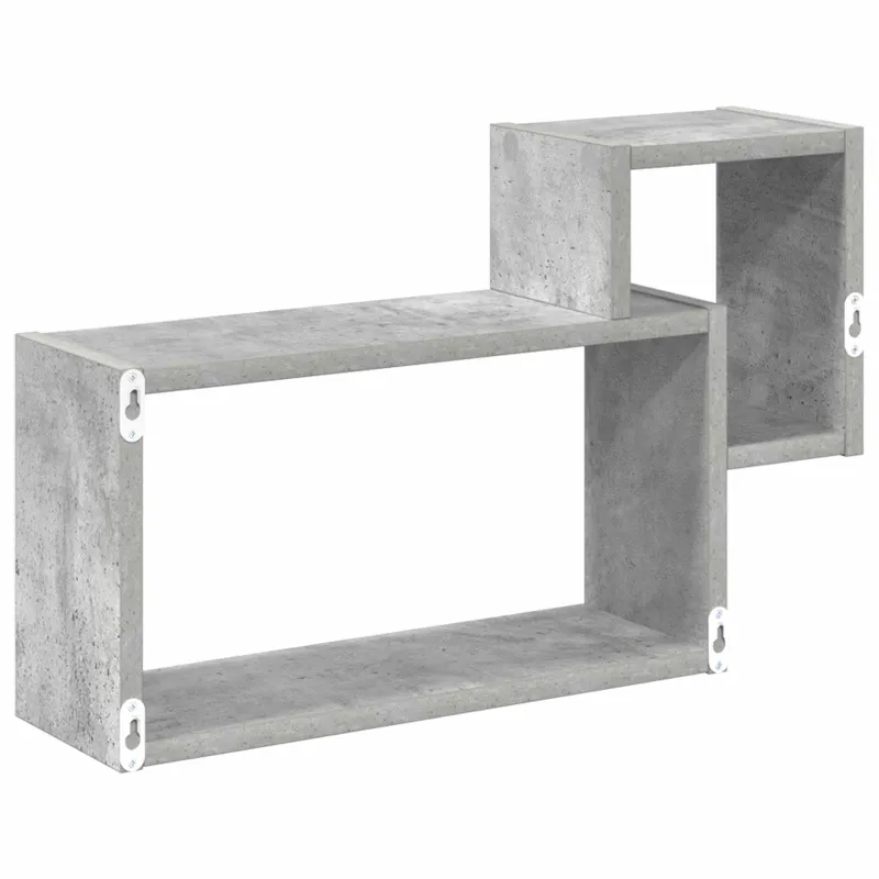 Sieninė lentyna Sieninis Pilka 55 x 15 x 35 cm Apdirbta mediena