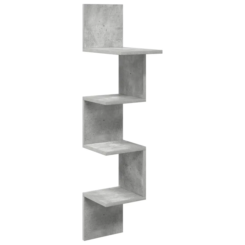 Sieninė lentyna Sieninis Pilka 32 x 21 x 107 cm