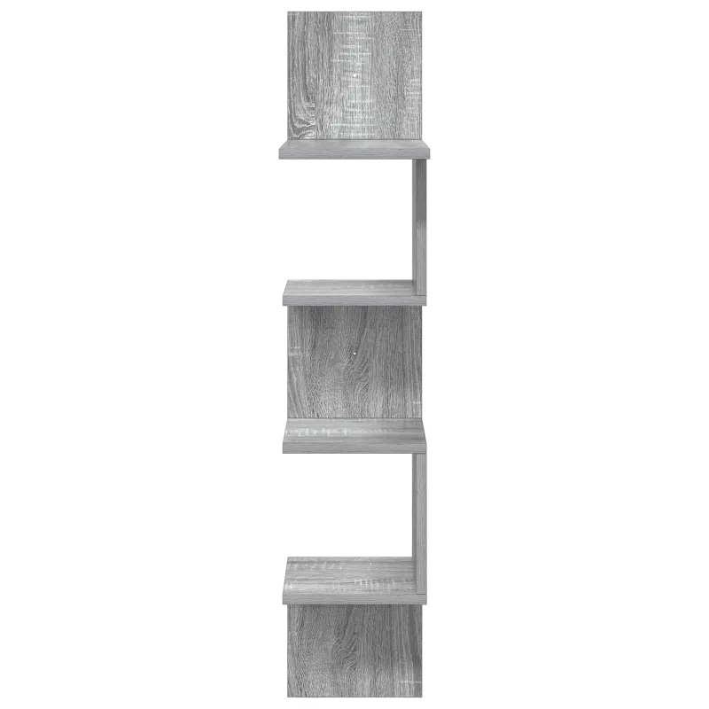 Sieninė lentyna Sieninis Pilka 32 x 21 x 107 cm