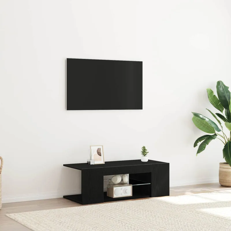 Televizoriaus spintelė Juodas ąžuolas 90 x 39 x 30 cm