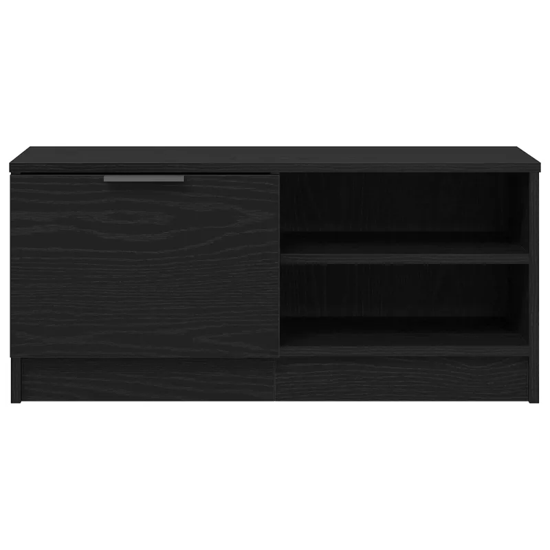 Televizoriaus spintelė 2 pcs Juodas ąžuolas 80 x 35 x 36,5 cm