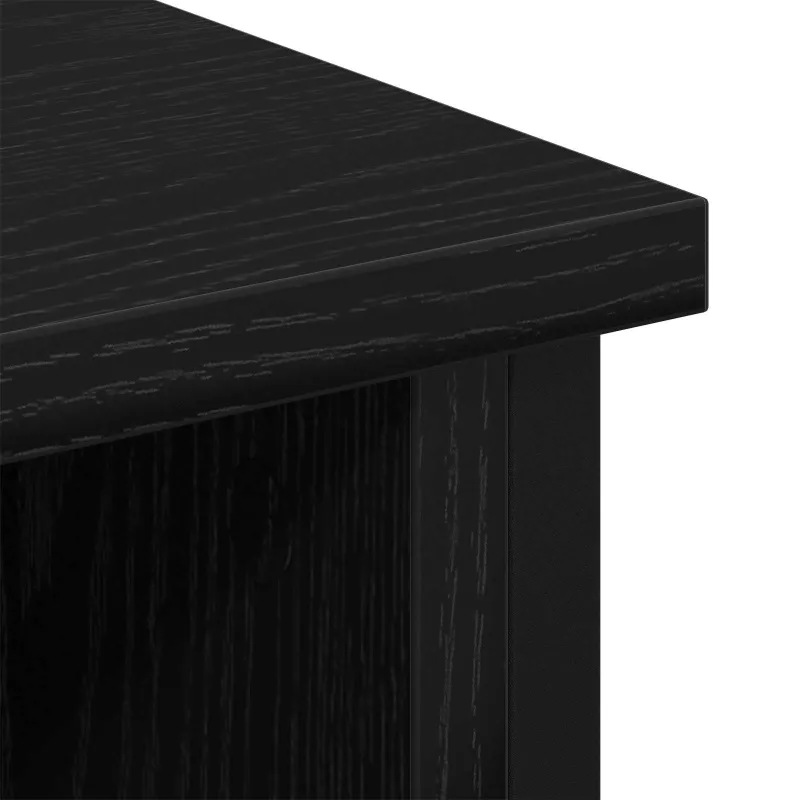 TV spintelių komplektas Juodas ąžuolas 100 x 35 x 45 cm
