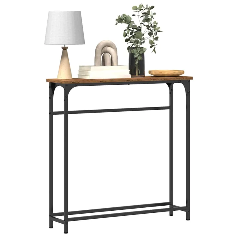 Konsolinis stalas su lentyna Senas medis 75 x 19,5 x 75 cm