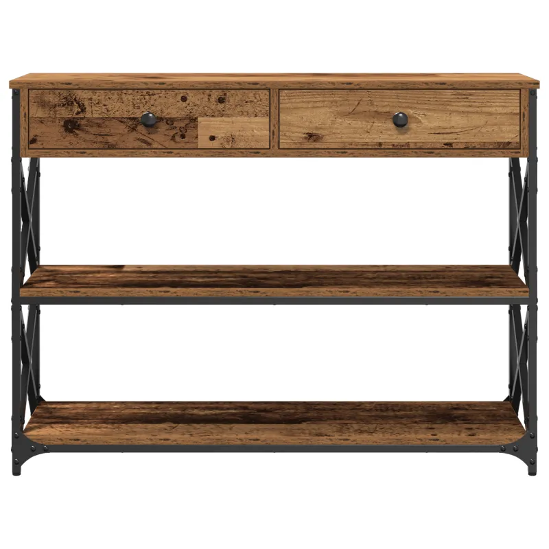 Konsolės stalas su stalčių Sena mediena 100 x 28 x 75 cm