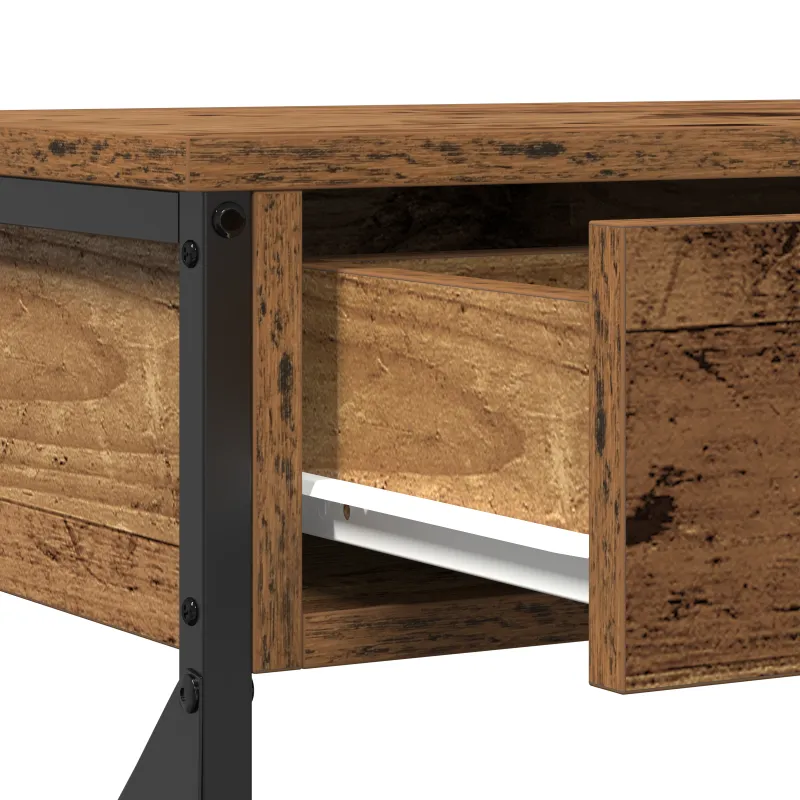 Konsolės stalas su stalčių Sena mediena 100 x 28 x 75 cm