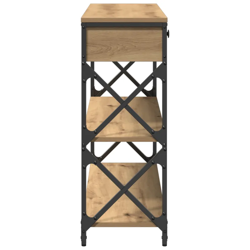 Konsolės stalas su stalčių artisano ąžuolo 100 x 28 x 75 cm