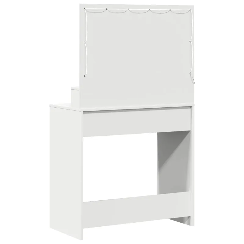 Makiažo stalas Balta 78,5 x 41 x 135 cm Apdirbta mediena