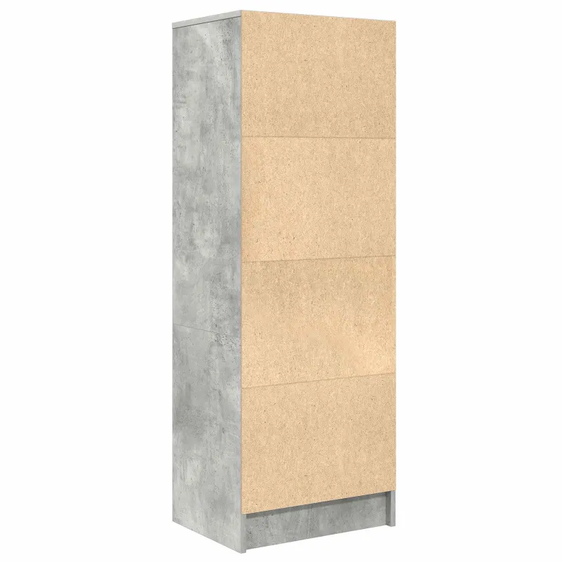 Aukštas spintelė su stalčių Betono pilka 45,5 x 34 x 127 cm