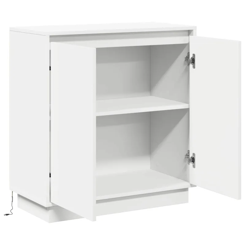 LED Bufetas skirtas Balta 71 x 34,5 x 75 cm Apdirbta mediena