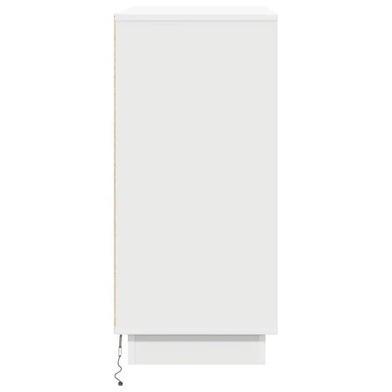 LED Bufetas skirtas Balta 71 x 34,5 x 75 cm Apdirbta mediena