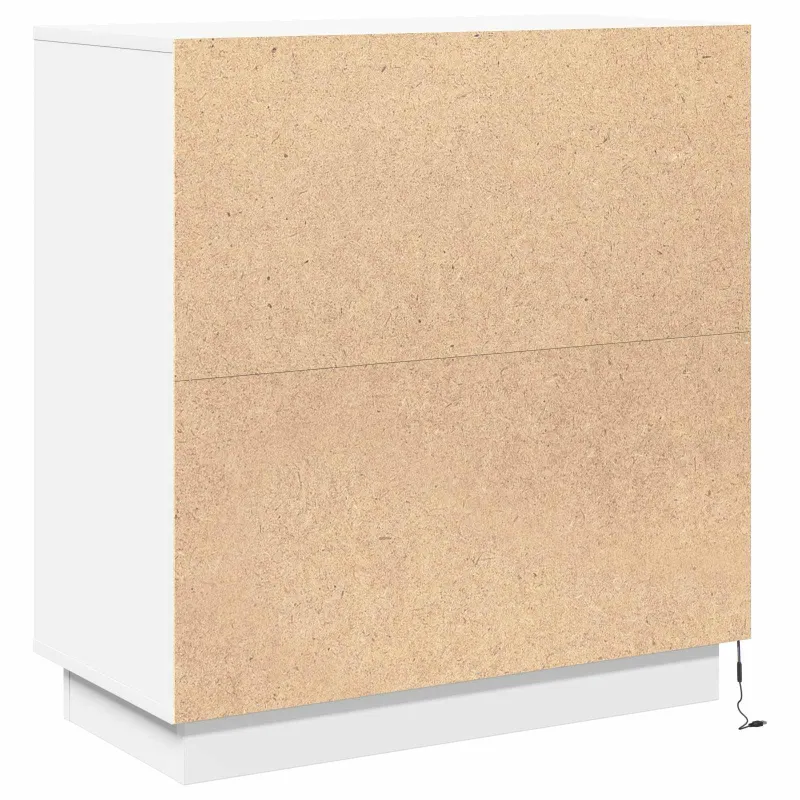 LED Bufetas skirtas Balta 71 x 34,5 x 75 cm Apdirbta mediena