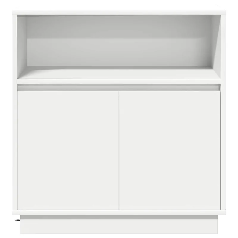 LED Bufetas Balta 71 x 34,5 x 75 cm Apdirbta mediena