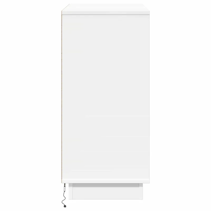 LED Bufetas Balta 71 x 34,5 x 75 cm Apdirbta mediena