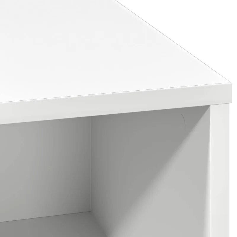 LED Bufetas Balta 71 x 34,5 x 75 cm Apdirbta mediena