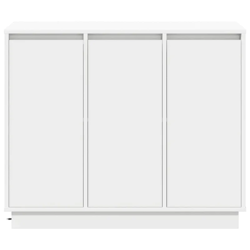 LED Bufetas Balta 90 x 32 x 75 cm Apdirbta mediena