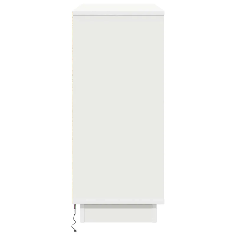 LED Bufetas Balta 90 x 32 x 75 cm Apdirbta mediena