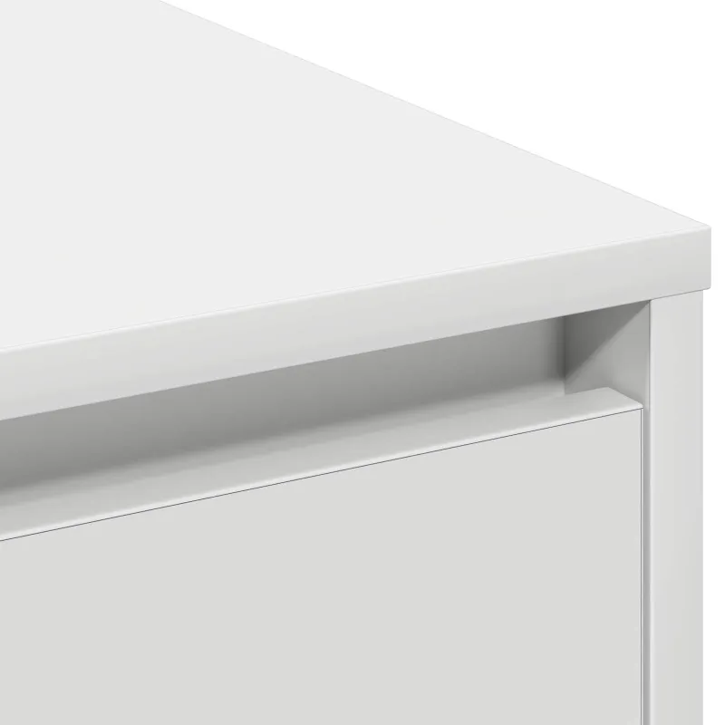 LED Bufetas Balta 90 x 32 x 75 cm Apdirbta mediena