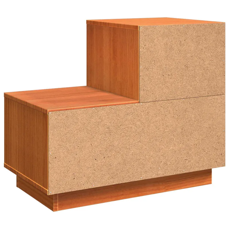 Šalia lovos spintelė 2 pcs Vaško ruda 60 x 34 x 51 cm