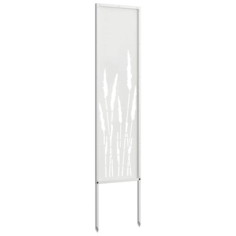 Sodo privatumo ekranas „Fretwork“ Balta 32 x 140 cm
