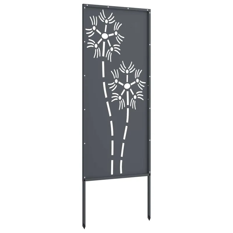 Sodo privatumo ekranas „Fretwork“ Antracitas 50 x 140 cm