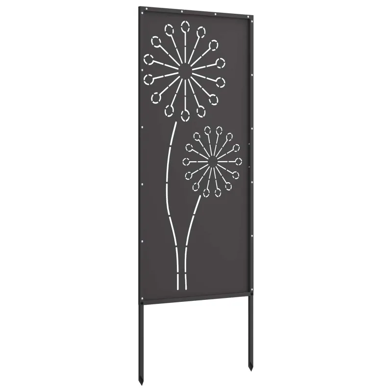 Sodo privatumo ekranas „Fretwork“ Juoda 50 x 140 cm