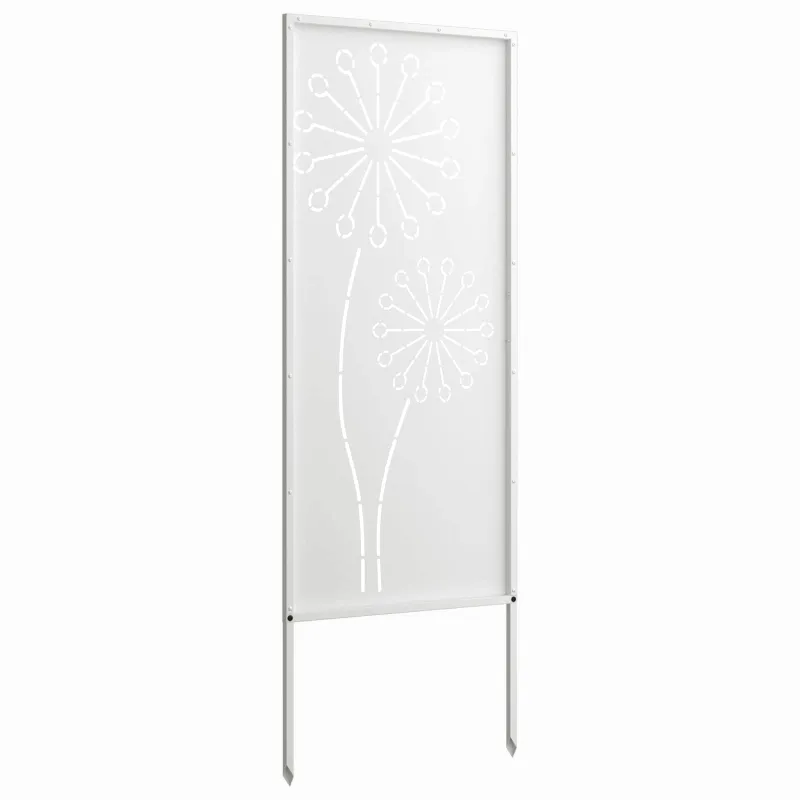 Sodo privatumo ekranas „Fretwork“ Balta 50 x 140 cm