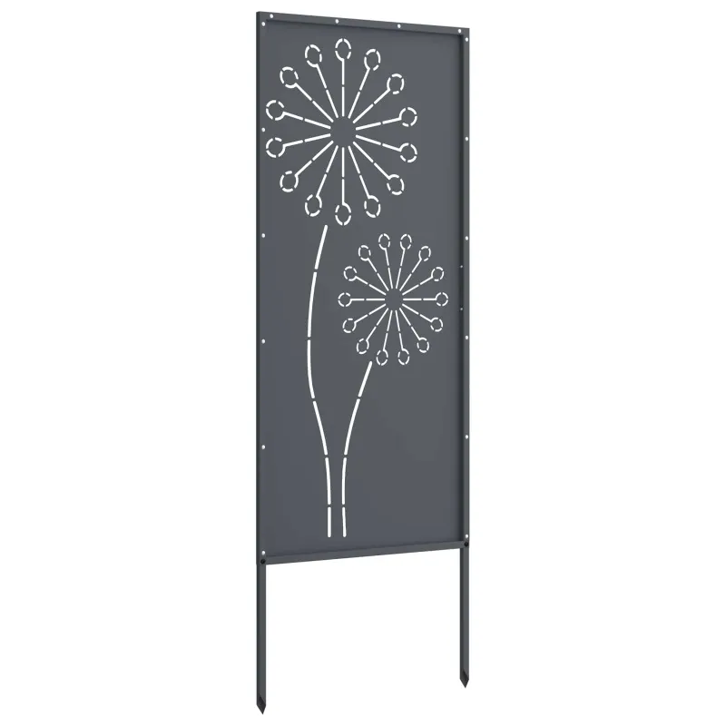 Sodo privatumo ekranas „Fretwork“ Antracitas 50 x 140 cm