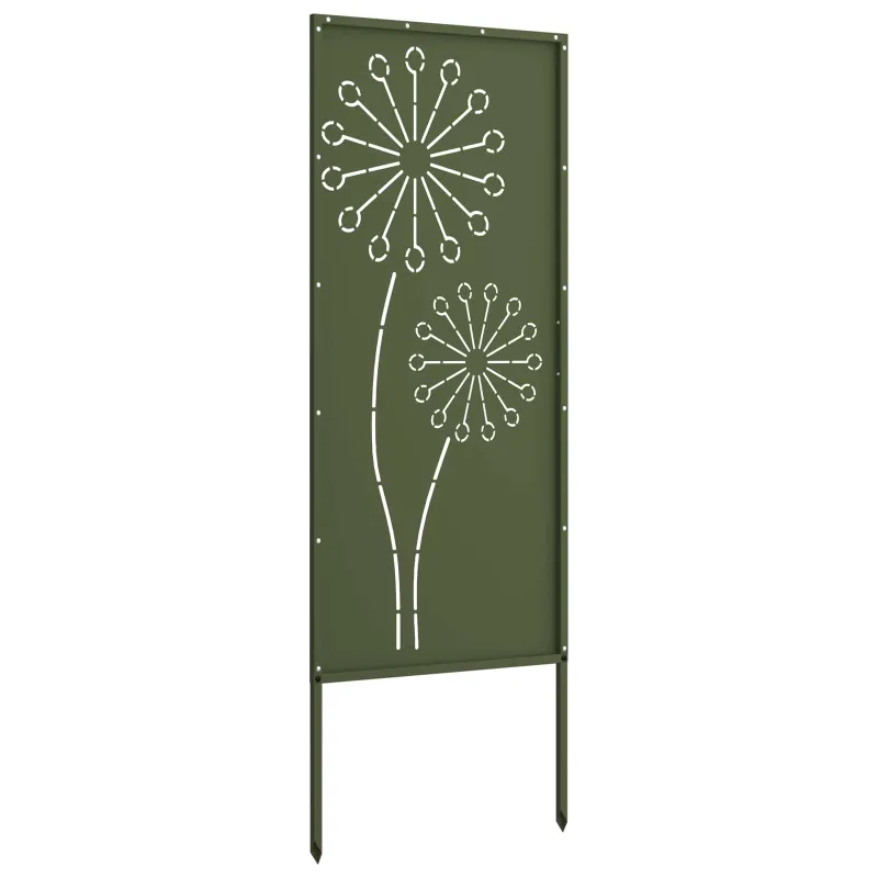 Sodo privatumo ekranas „Fretwork“ Alyvuogių žalia 50 x 140 cm