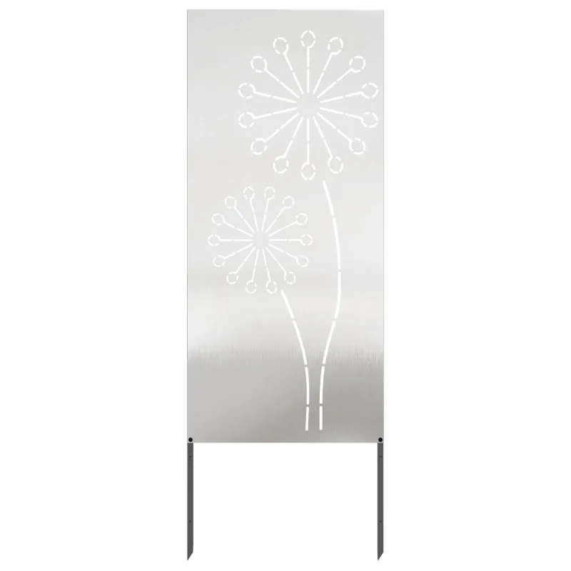 Sodo privatumo ekranas Sidabro 50 x 140 cm Nerūdijantis plienas