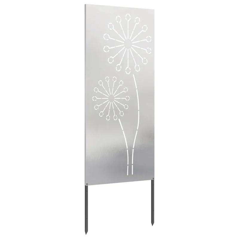 Sodo privatumo ekranas Sidabro 50 x 140 cm Nerūdijantis plienas