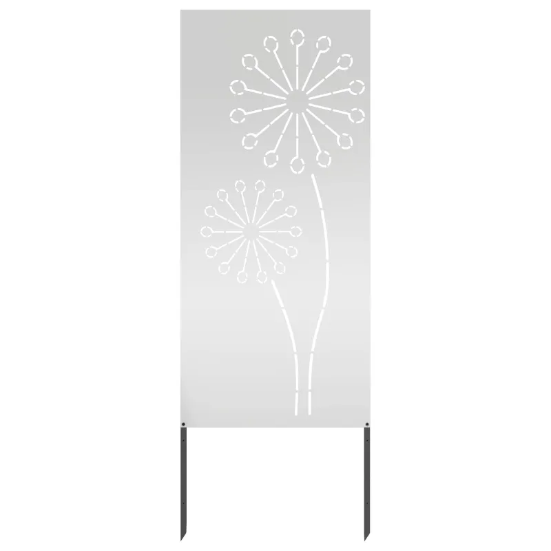 Sodo privatumo ekranas „Fretwork“ Sidabro 50 x 140 cm