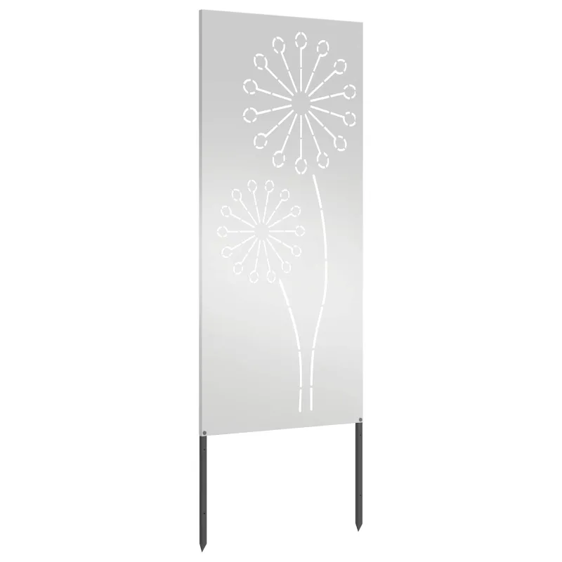 Sodo privatumo ekranas „Fretwork“ Sidabro 50 x 140 cm