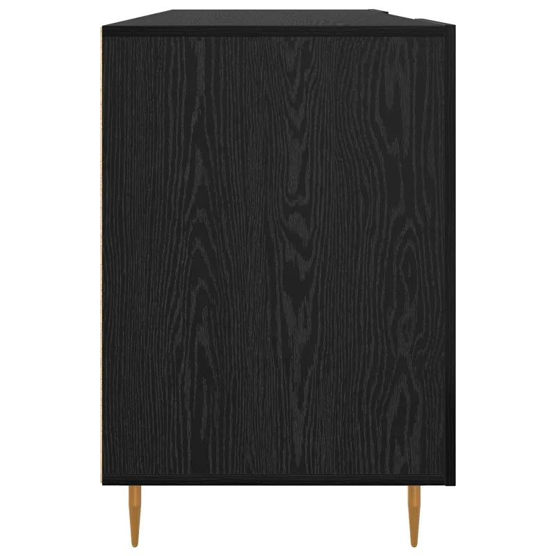 Stalas juoda ąžuolo 140 x 50 x 75 cm Apdirbta mediena