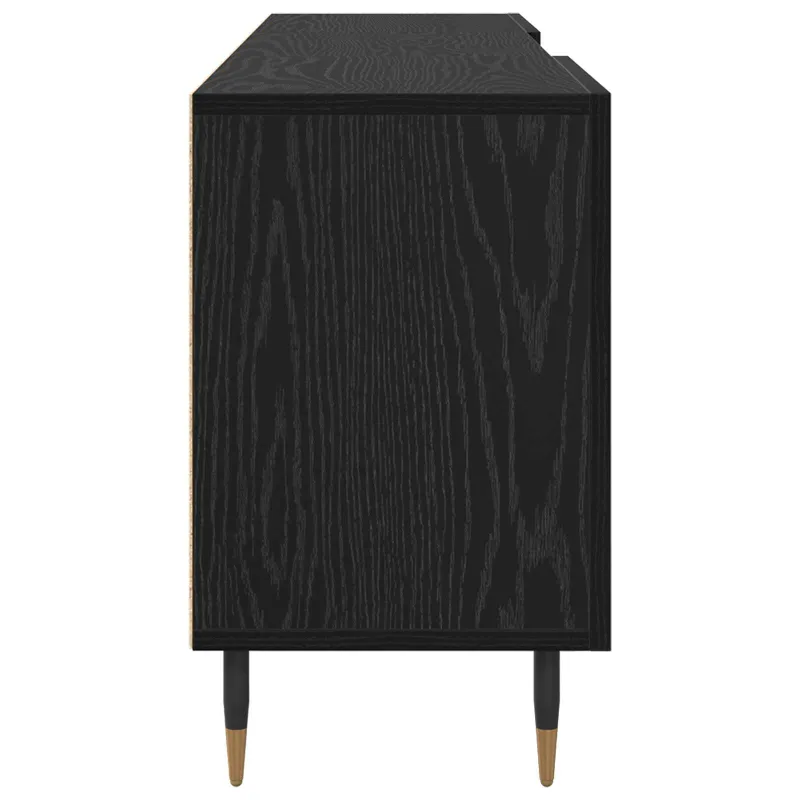 Televizoriaus spintelė juoda ąžuolo 150 x 30 x 50 cm