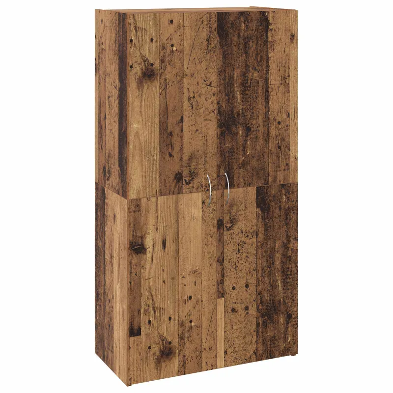 Ofiso spinta Juodas ąžuolas 60 x 32 x 115 cm Apdirbta mediena